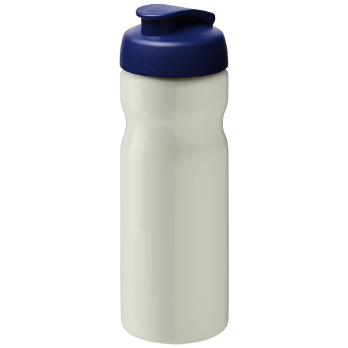 Bouteille de sport publicitaire 650ml Ocean Plastic H2O Active® Ivoire et Bleu